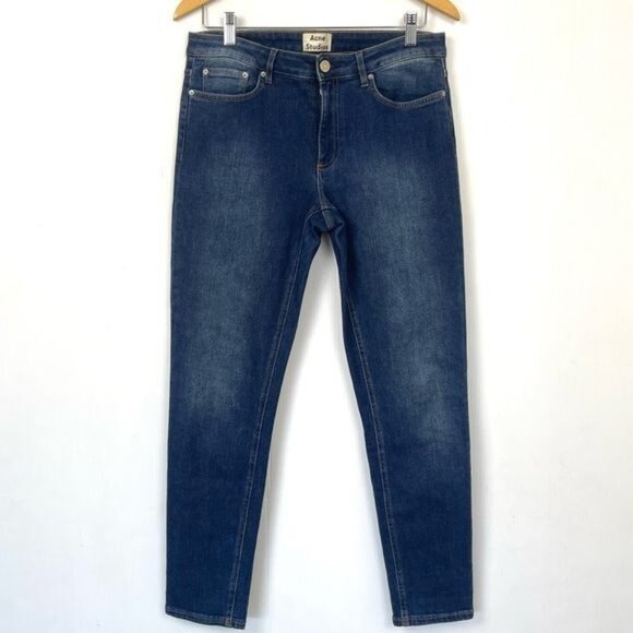 Acne Skin 5 Skinny Jeans Color Used Blue 30 X 32 - Picture 2 of 10
